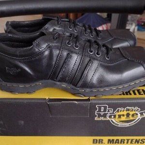 Doc Martens Men's Black Oxford Air Cushion Lace Up 8A99 Sz 8